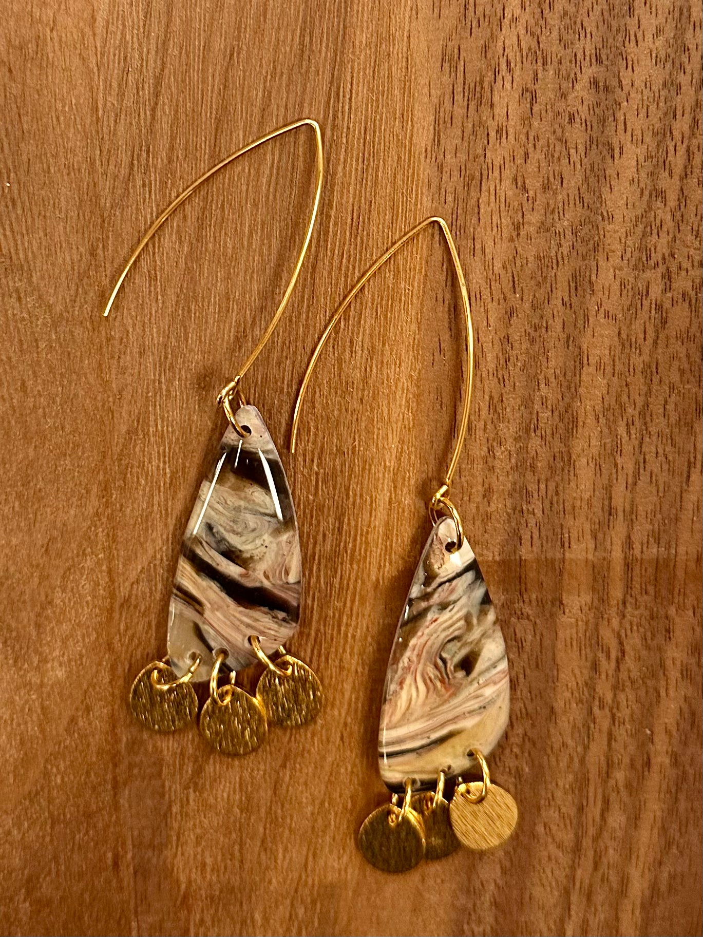 GRACE Dangles with Gold Shakers