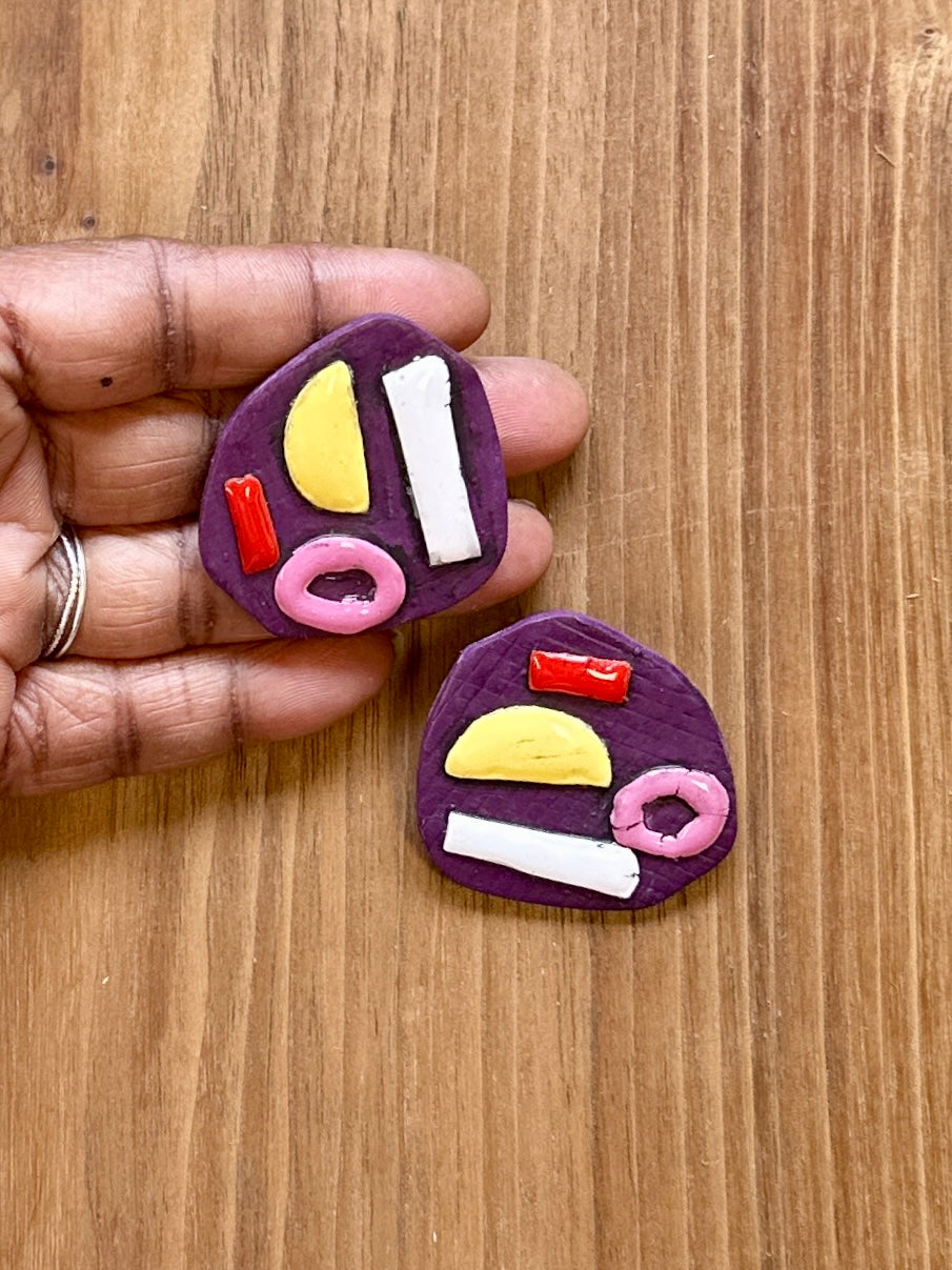 Half Moon Large Studs