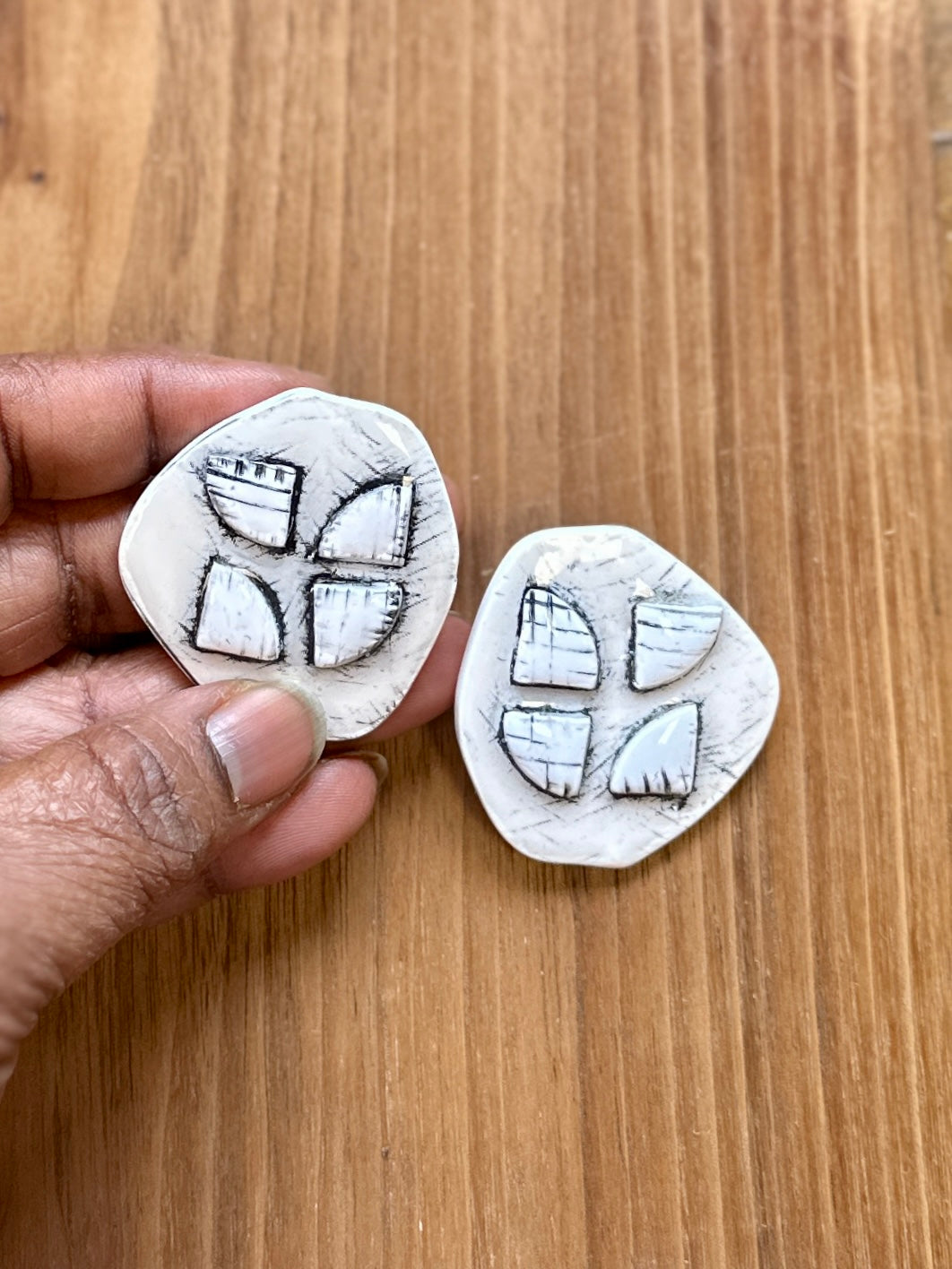 Half Moon Large Studs