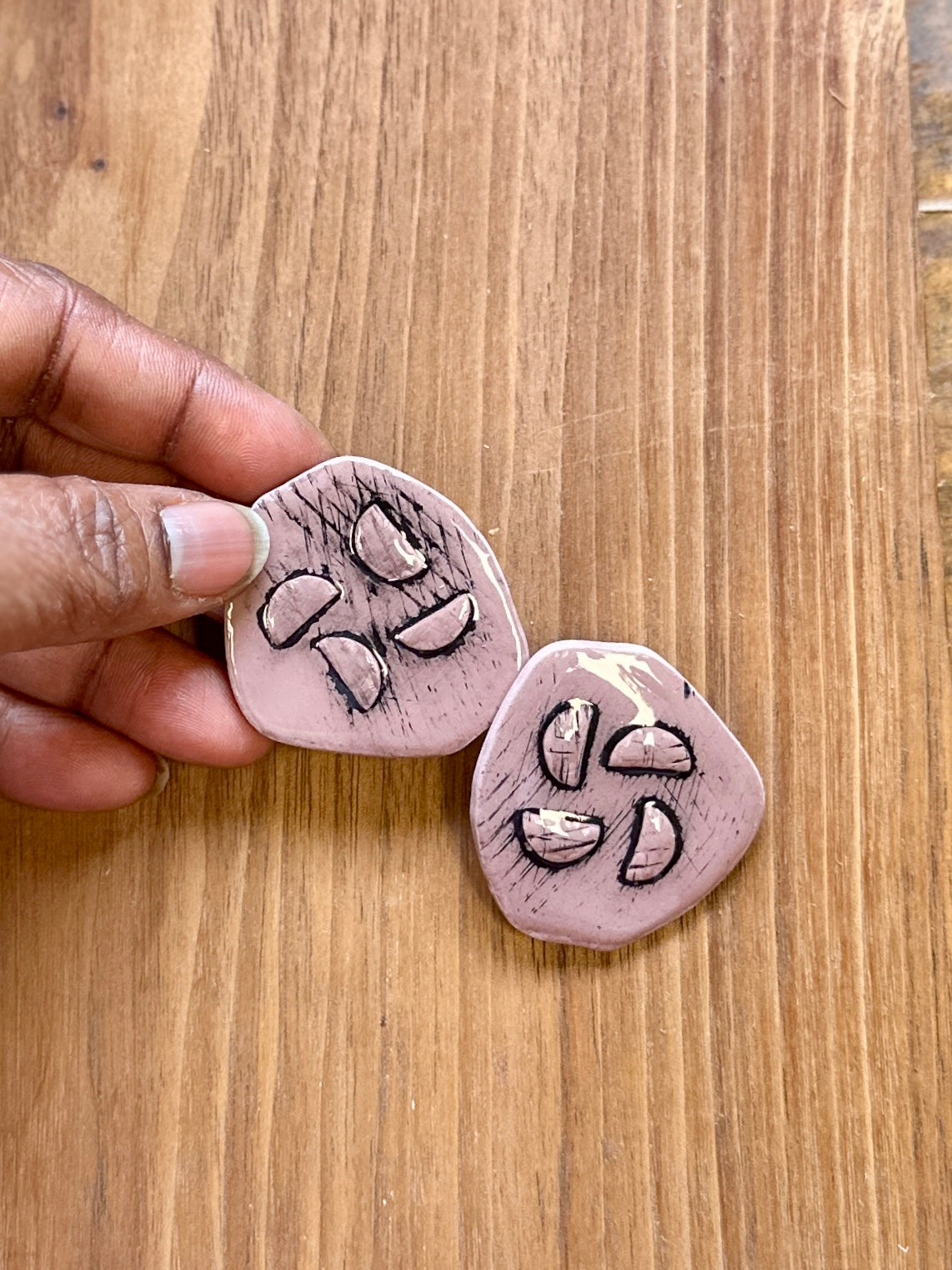 Half Moon Large Studs