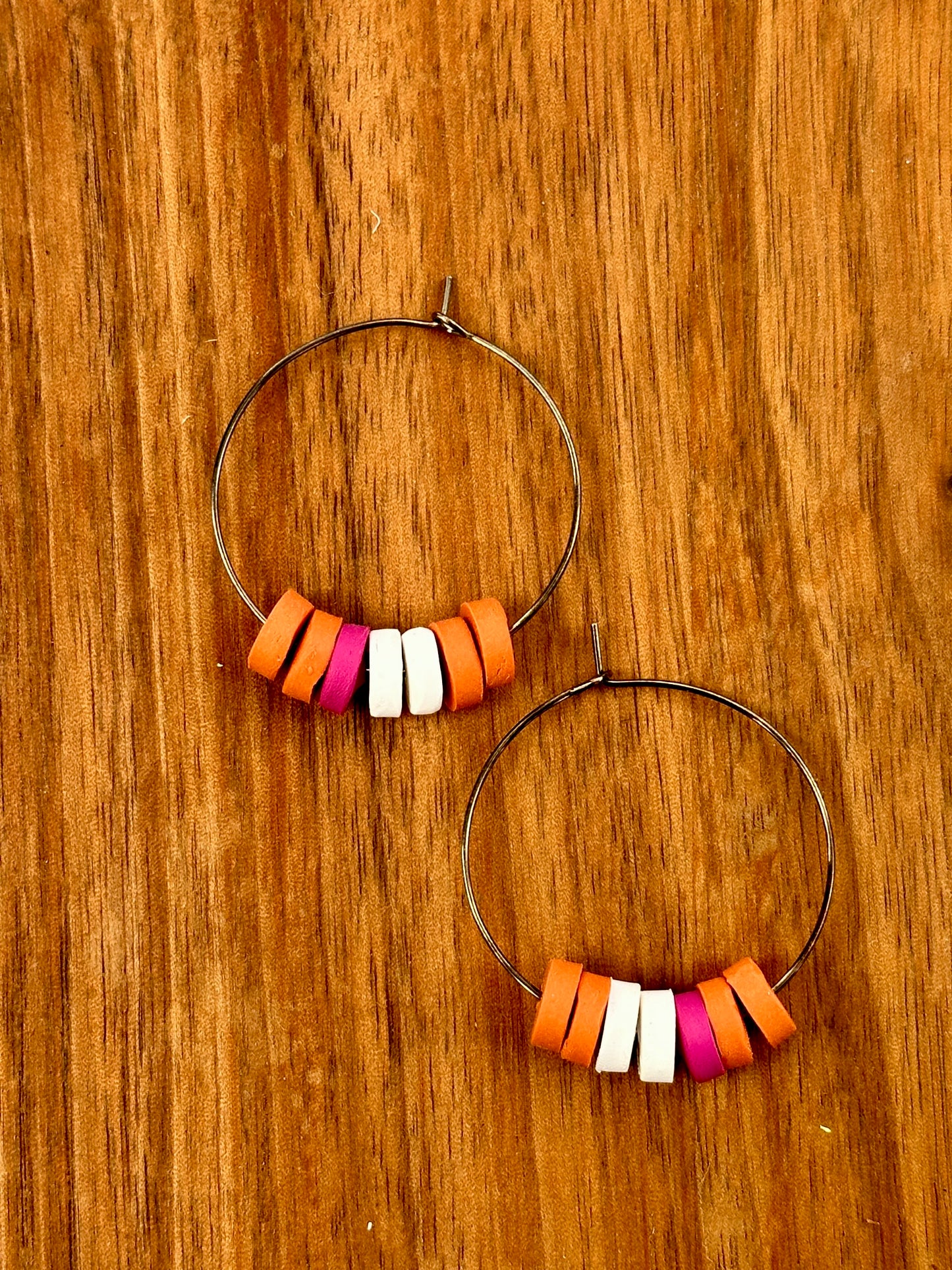 Beaded Hoops