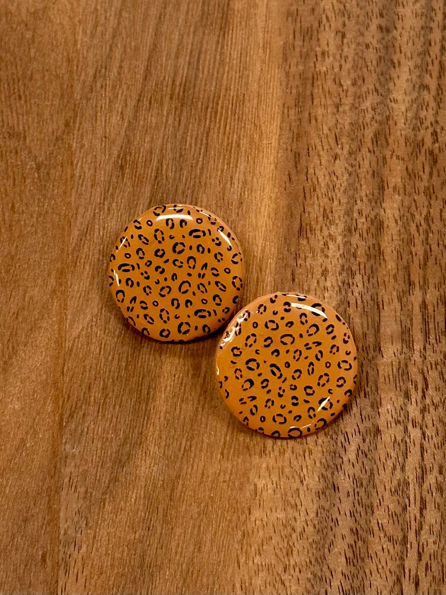 Leopard Print Studs