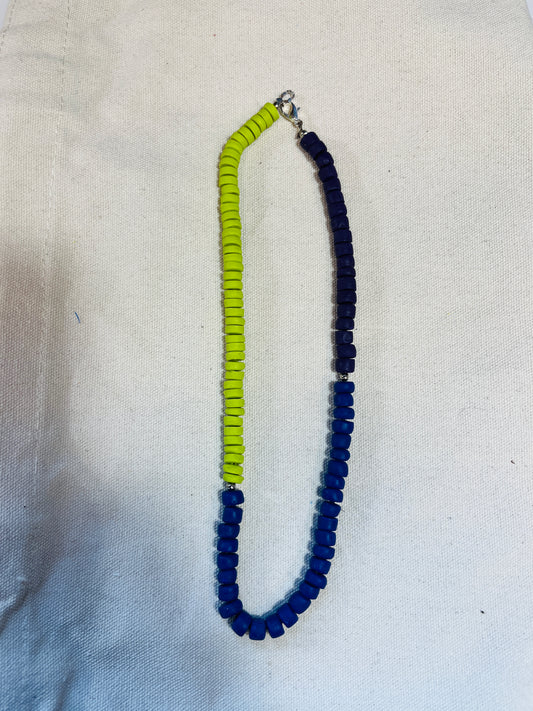 Beaded necklaces - trio colour